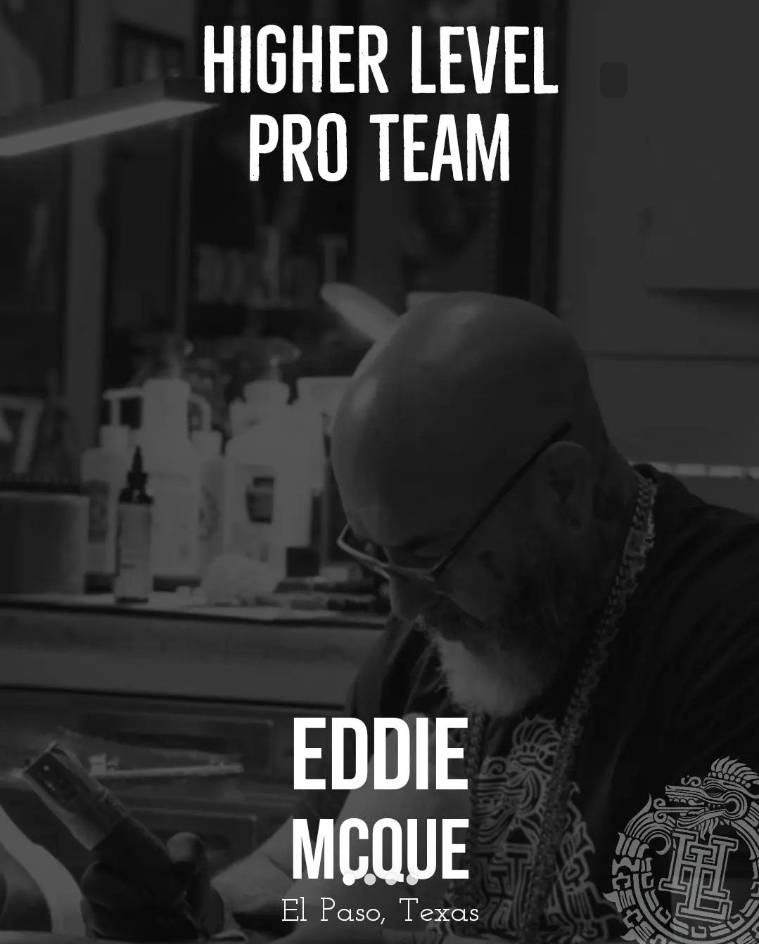 Higher Level Tattoo Supply Pro Team Featured Artist Eddie McQuestion "Tat2 Eddie"