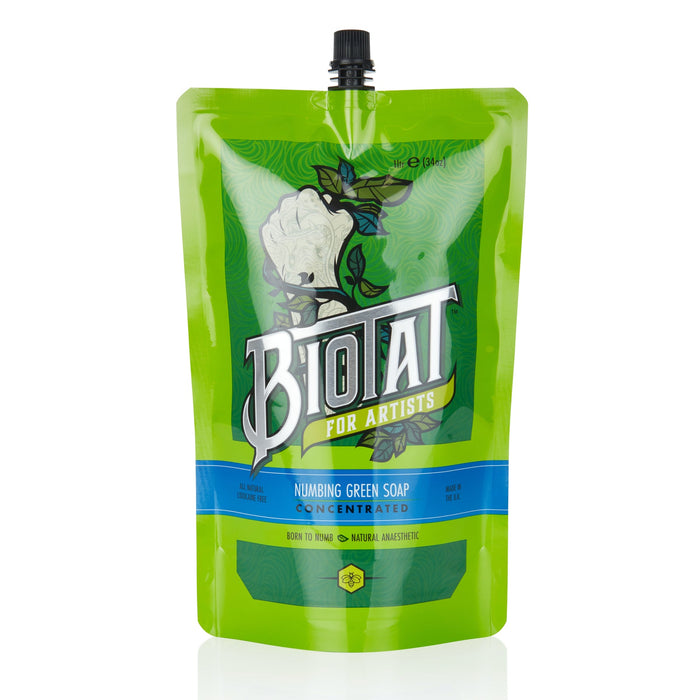 BioTat Numbing Green Soap Concentrate-1 Litre Refill