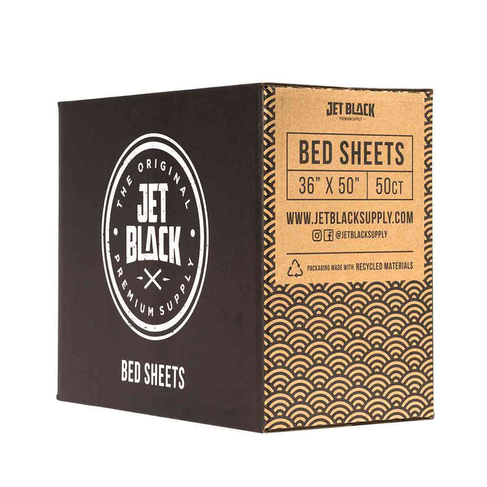 Jet Black Bed Sheets 36x50"