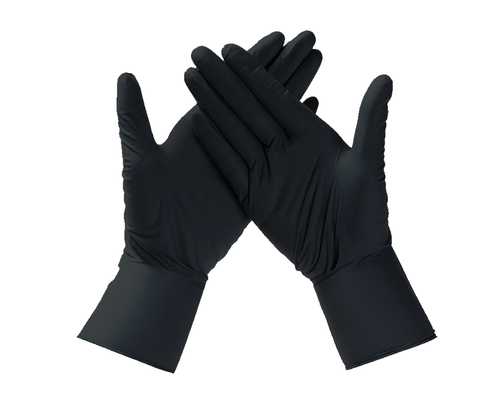 KingSeal Black Nitrile Examination Gloves