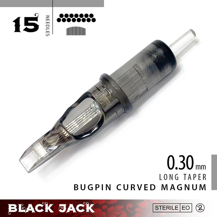 Black Jack Bugpin Curved Magnums | High Quality Supplies for Tattoo Artists