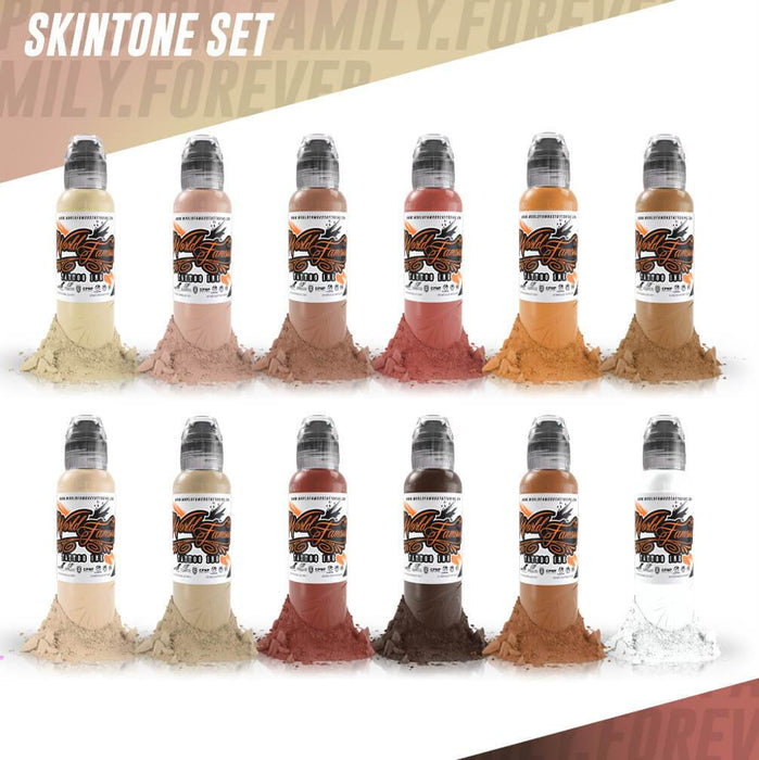 World Famous Skintone Ink Set  High Quality Supplies for Tattoo Artists —  Higher Level Tattoo Supply