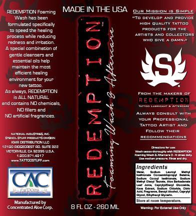 Redemption Foaming Wash | High Quality Supplies for Tattoo Artists
