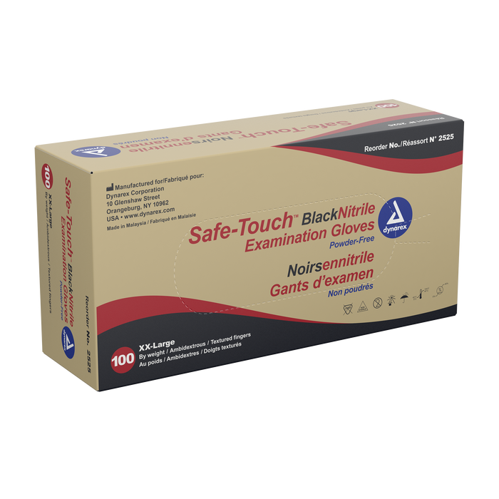 Safe-Touch Black Nitrile Gloves, Powder Free | High Quality Supplies for Tattoo Artists
